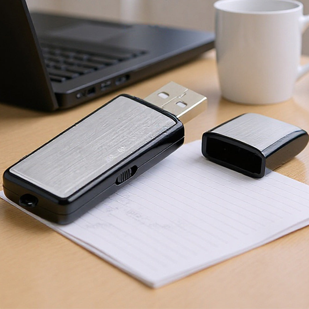 8GB Voice Recorder USB Drive with Voice Activated Recording for Meetings Lectures