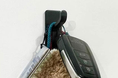 4Pcs Self Adhesive Wall Hook Double Hook Hanger Home Kitchen Bathroom Hanger Cabinet Tool