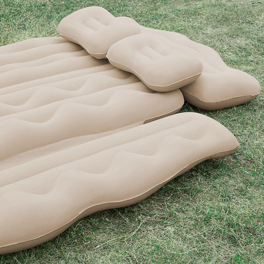 Inflatable Car Air Mattress for Back Seat-Beige