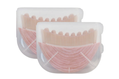 2Pcs Lymphatic Contour Face Brush Set