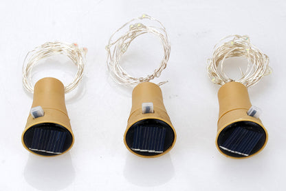 8Pcs 2m Solar Wine Bottle Light 20 LED Solar Cork String Light Fairy Light Wire Light