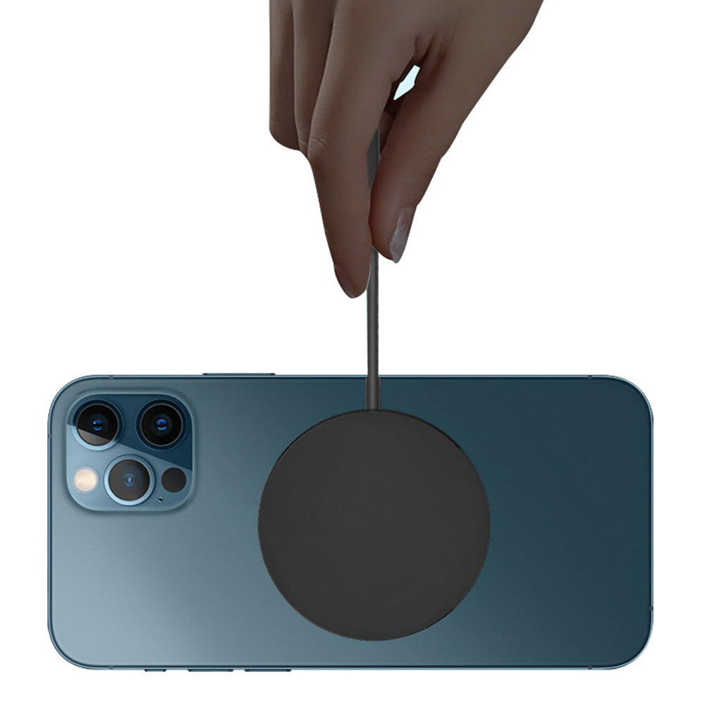 15W Fast Charger for iPhone 16 15 14 13 12 Series Wireless Charger for Wireless Charging Smart Phones Black