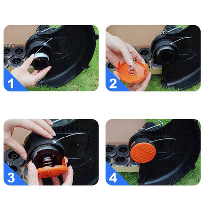 12 Piece AF 100 Replacement Spool Set for Black Decker Grass Trimmer