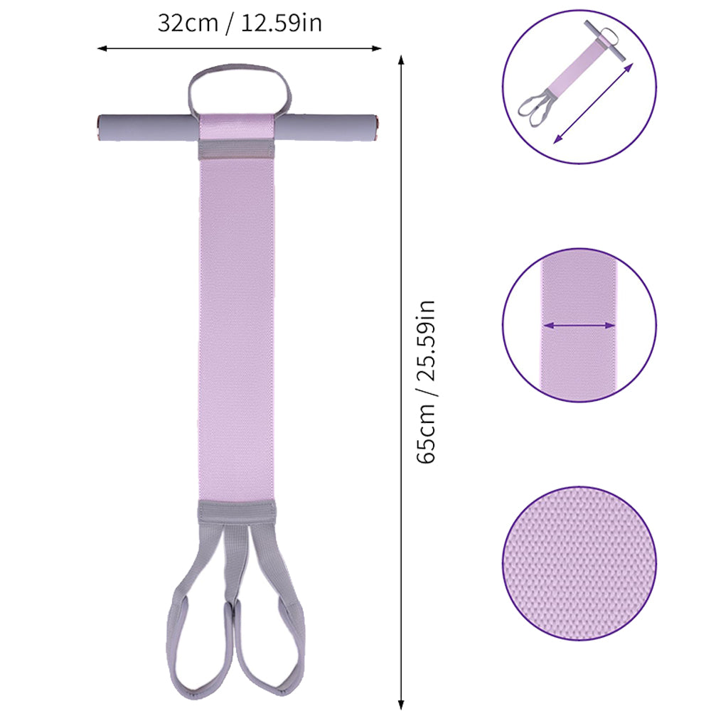 Foot Pedal Resistance Band Anti-Snap Fabric Exercise Band - Purple