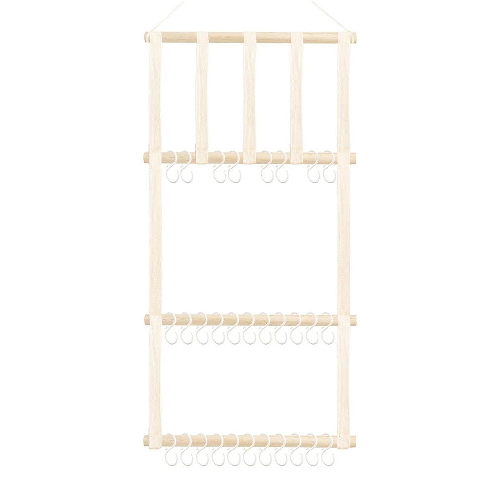Headband and Hair Bow Organizer for Girls Bow Hanger for Hair Accessories Natural Wood