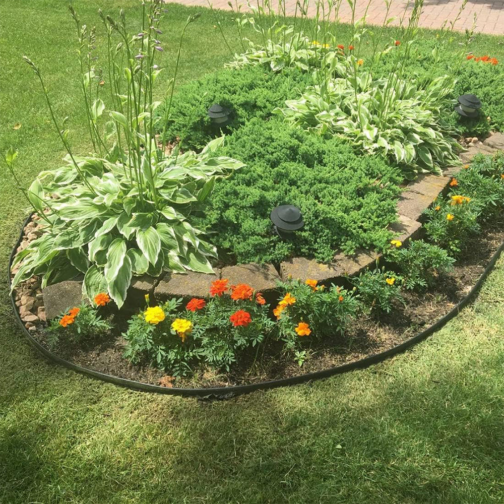 10 Meters Flexible Garden Lawn Edging Landscape Border Strip with 30Pcs Pegs