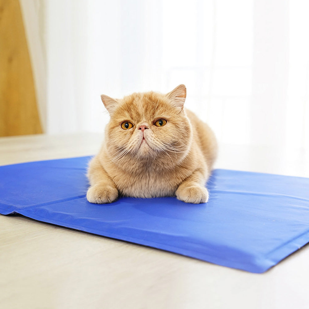 Pet Cooling Mat Foldable Gel Pad for Dogs Cats Summer Cooling Bed 81x96cm