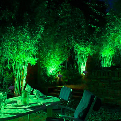 Solar Landscape Spotlights Water Resistant Wall Lights for Yard Garden Walkway Pool Patio Green