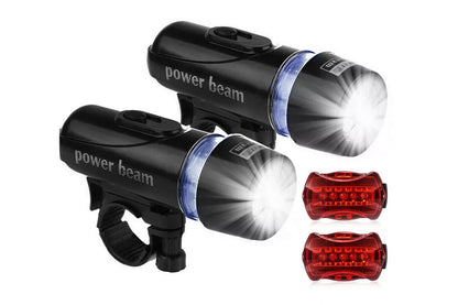 4 Pieces Front Rear Bike Light LED Bicycle Tail Lights