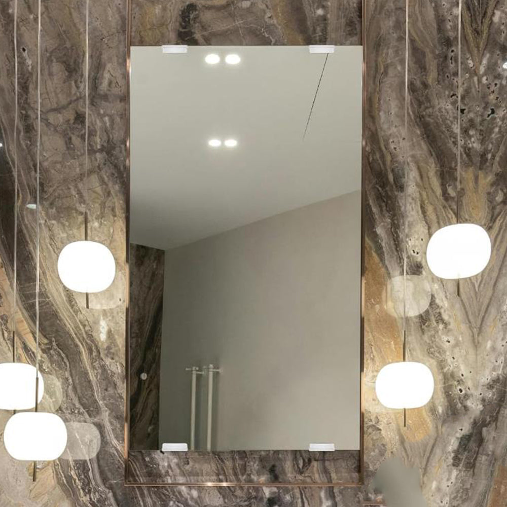 8Pcs Set Metal Mirror Hanging Holders Wall-Mount Display Clips