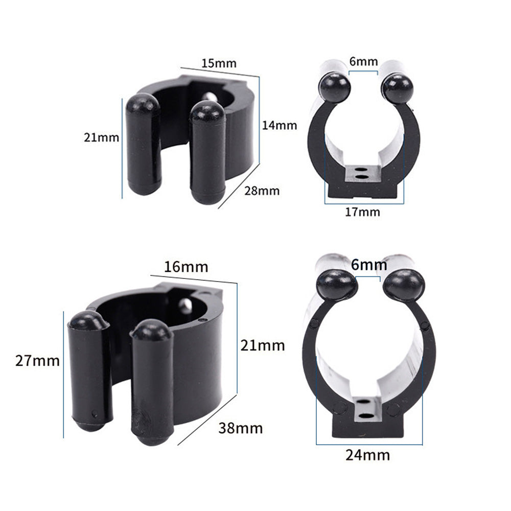 40 Piece Fishing Pole Rod Holder Clips
