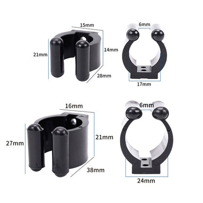 40 Piece Fishing Pole Rod Holder Clips