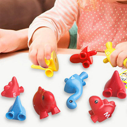 Dinosaur Alphabet Matching Toys Educational Learning Game for Kids