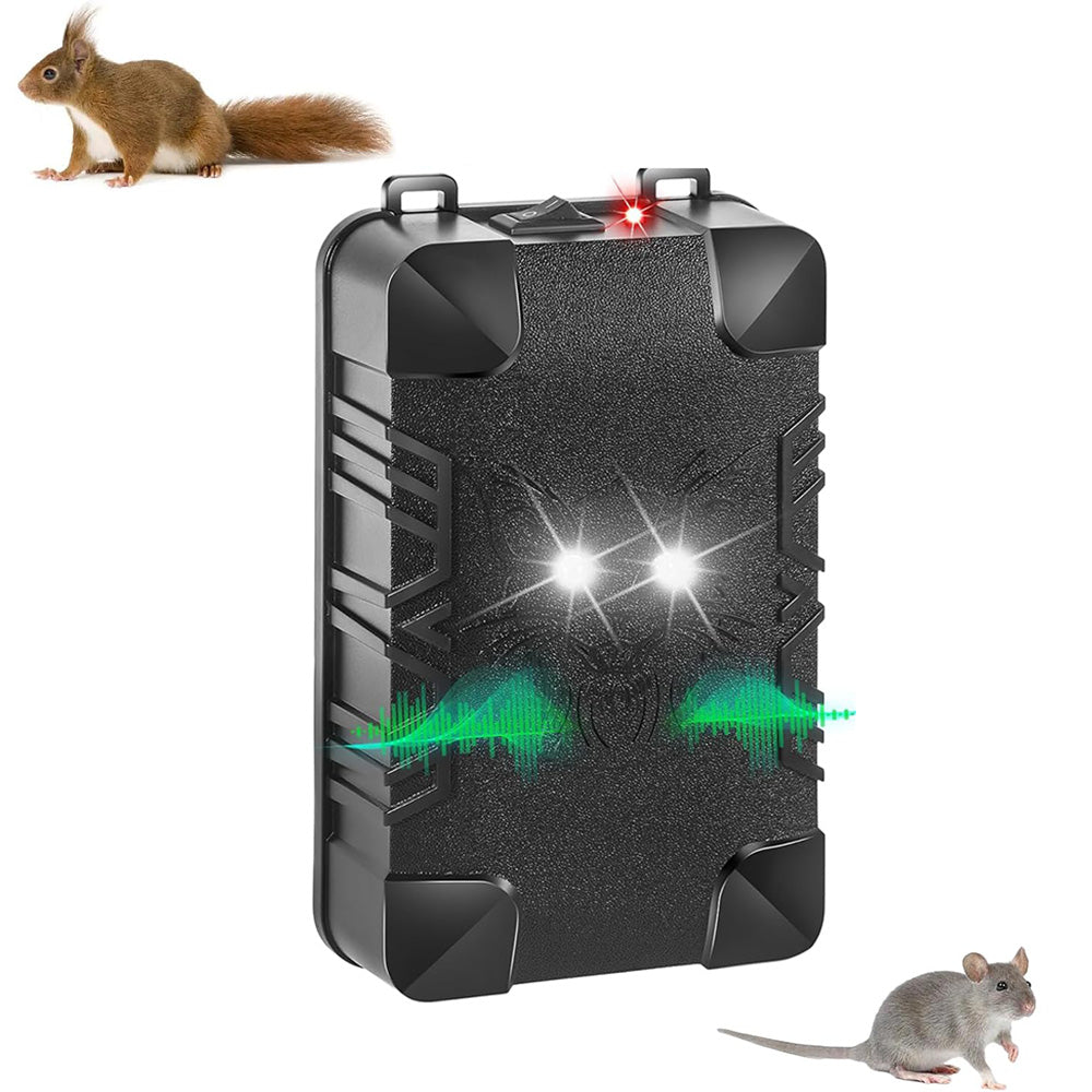 Ultrasonic Mouse Repellent with Strobe Light 3 Power Supply Methods Rodent Repeller for Car Outdoor Home