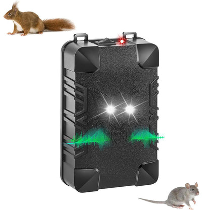 Ultrasonic Mouse Repellent with Strobe Light 3 Power Supply Methods Rodent Repeller for Car Outdoor Home