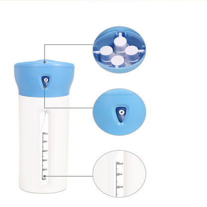 4-in-1 Travel Bottle Set Leak-Proof Container Portable Leakproof Rotatable Bottles -Blue