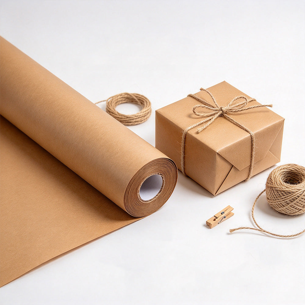 Brown Kraft Paper Roll for Packaging Gift and Floral Wrapping