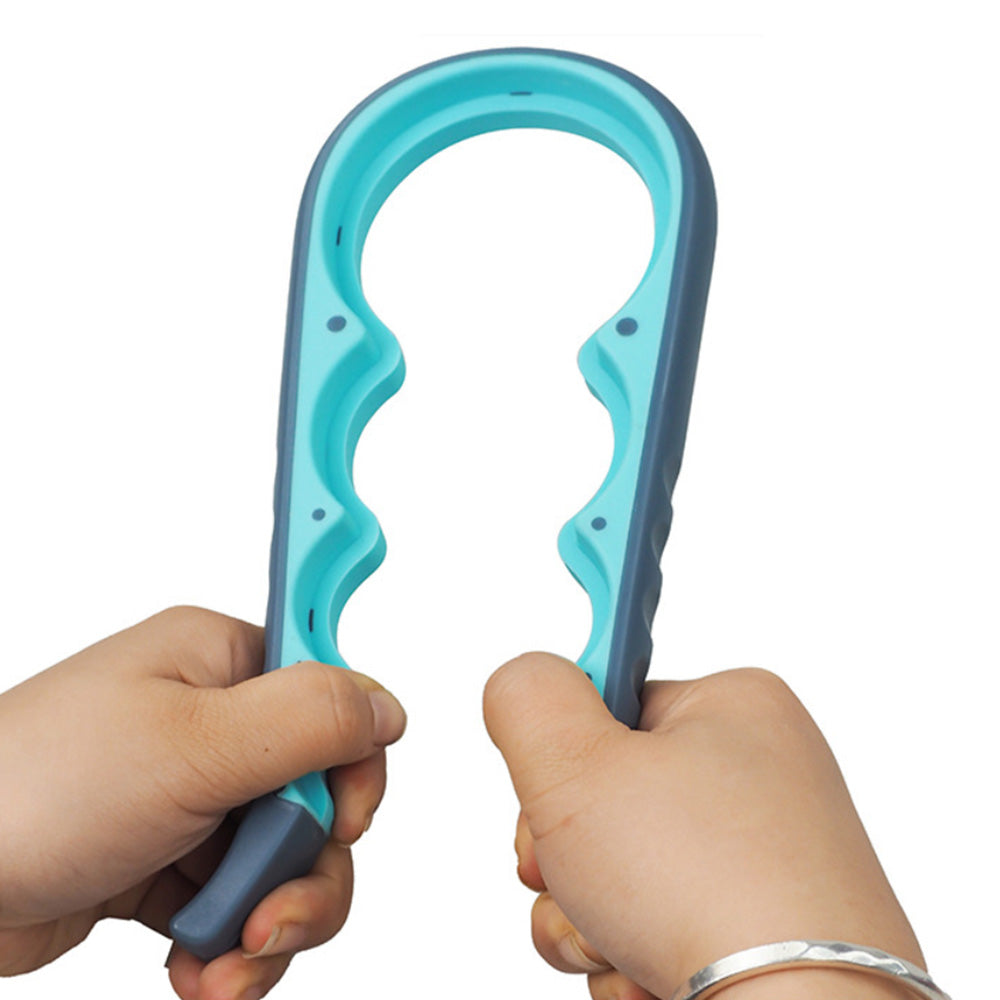 3PCS Jar and Bottle Opener Set with Non-Slip Grip Pad for Weak Hands Blue