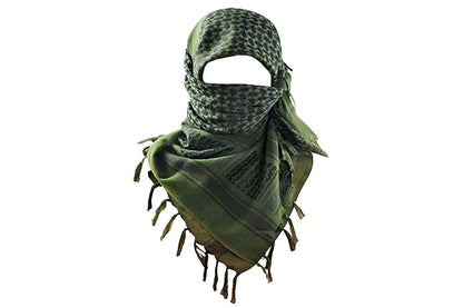 Military Shemagh Arab Tactical Desert Keffiyeh Thickened Scarf Wrap for Men-Military Green
