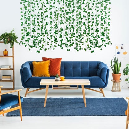 12 X 2M Artificial Ivy Vine Garland Fake Foliage Hanging Leaf Plant for Home Garden Party