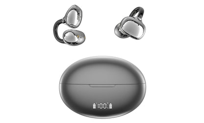 Bluetooth Open Ear Clip-On Earbuds - Black