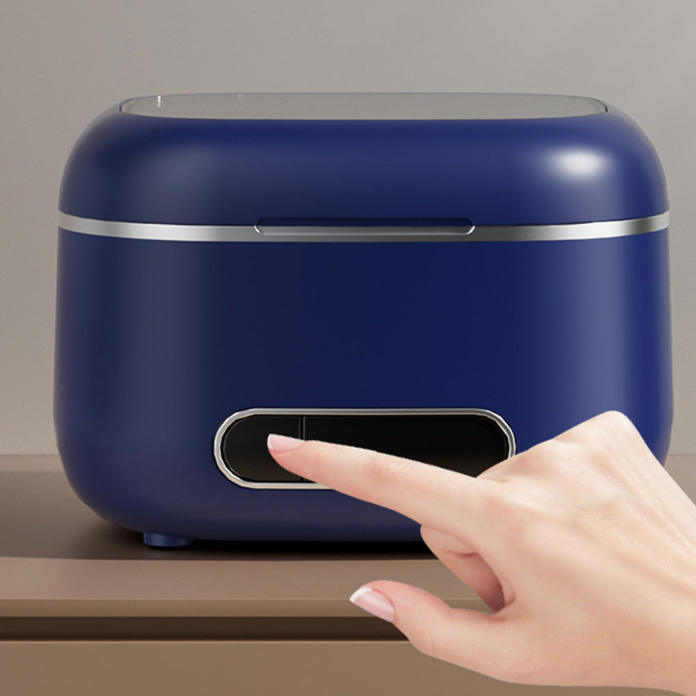 Portable Ultrasonic Retainer Cleaner Dental Appliance Cleaning Machine -Blue