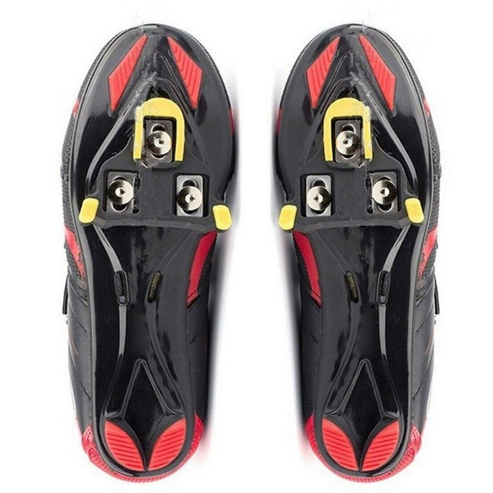 2X Replacement Locking Cycling Pedals Cleat for Road Cycle Red