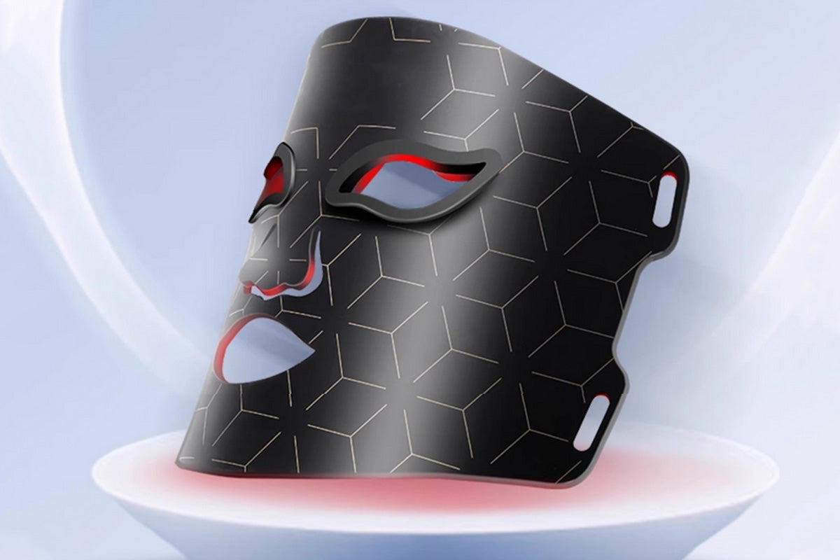Red Light Therapy for Face with Remote Red Light Mask at Home-Black
