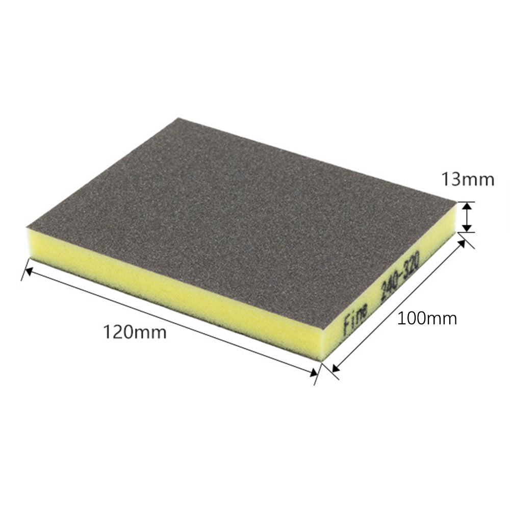 5 Pcs Double-Sided Flexible Sponge Sanding Pads in 5 Grits for Crafts