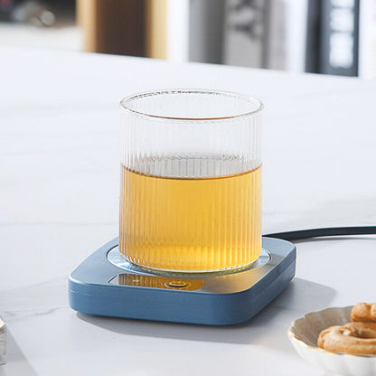 Electric Coffee Mug Warmer Milk Food Hot Plate Cup Warmer for Home Office Blue