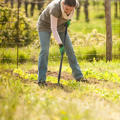 2-in-1 Garden Hoe Long Stirrup Hoe Garden Tool with Adjustable Handle