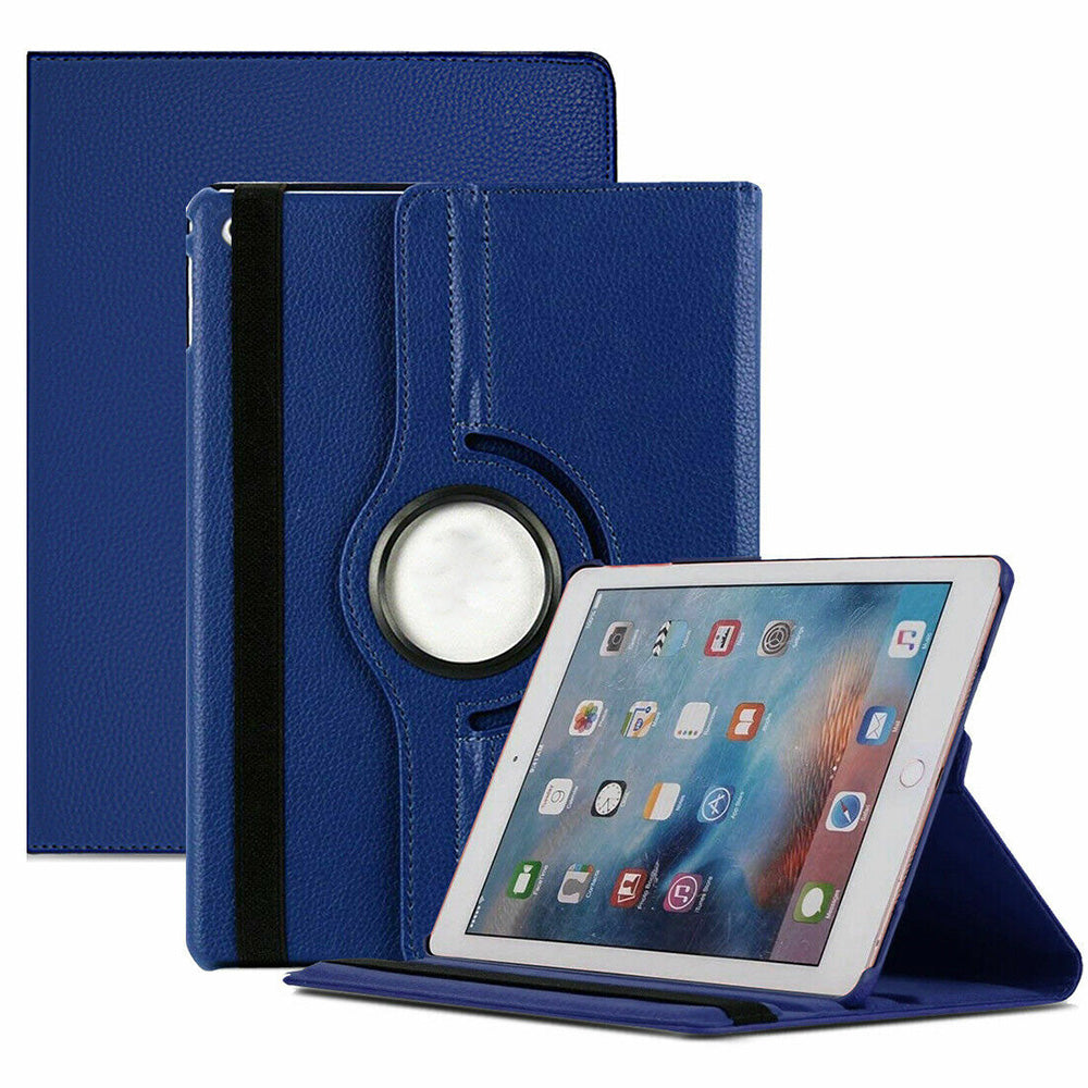 360 Degree PU Leather Case for iPad 10th and 11th Gen A16 - Dark Blue