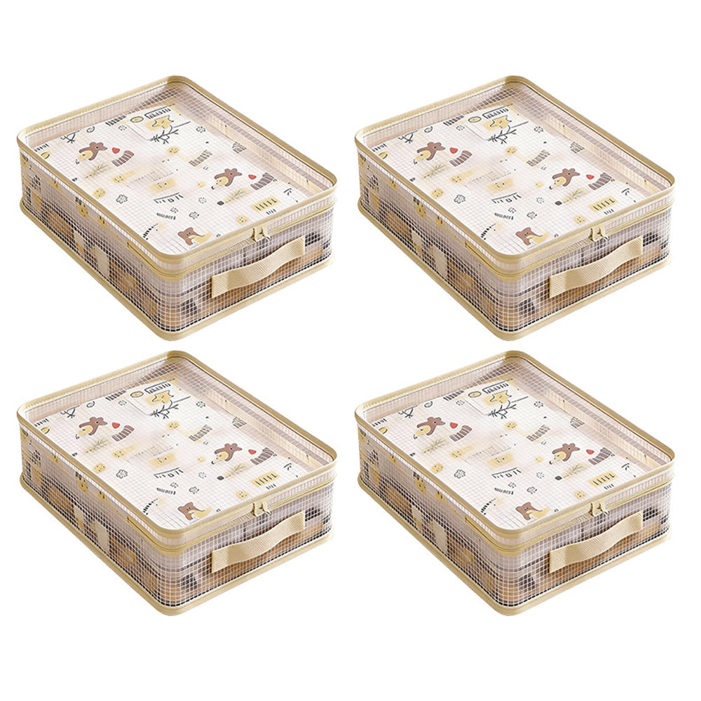 4Piece Clear PVC Storage Bags Dustproof Organizer