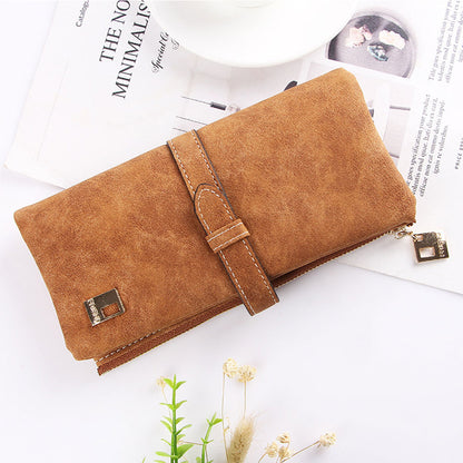 Women Wallet Multi Card Position Clutch Female Multi-Function Coin Purse-Brown