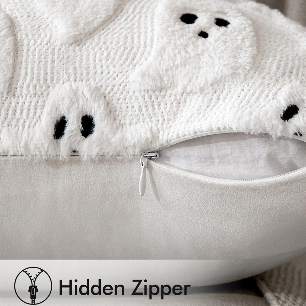 2 Pack Halloween Ghost Pillow Covers Plush Cushion Covers