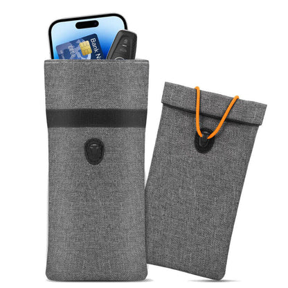 RFID Pouch for Car Keys & Phone ââ‚?Anti Tracking Case Gray