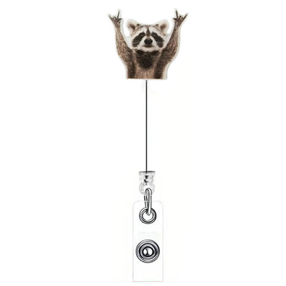Retractable Badge Reel Cute Badge Clip - Panda