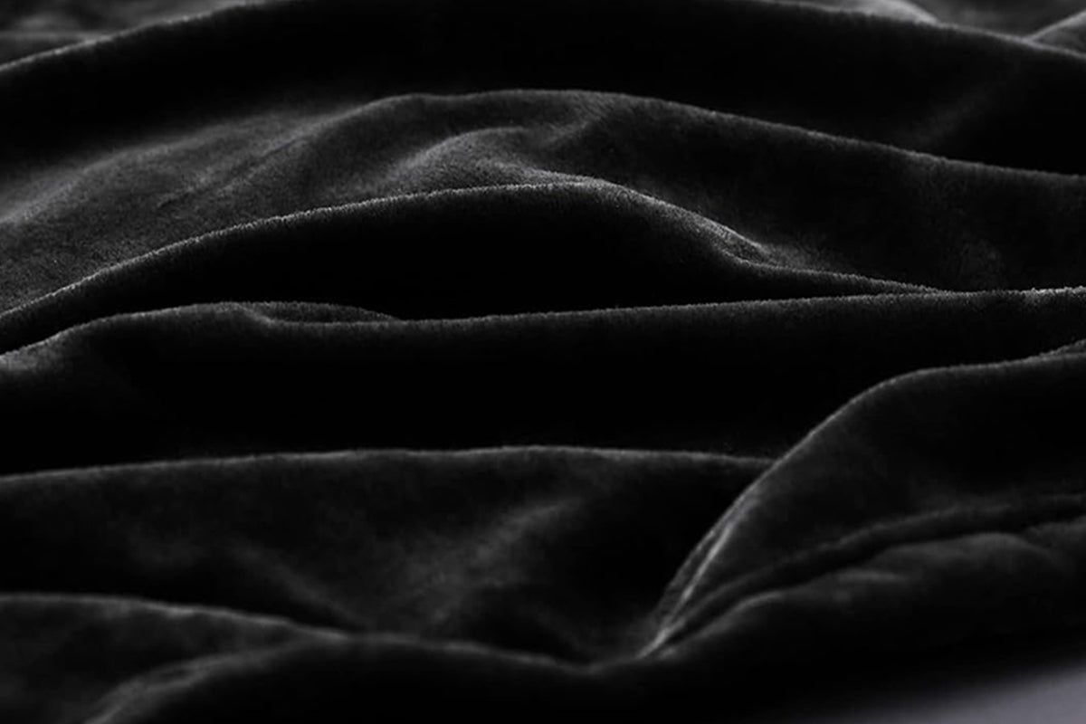Mink Feel Blanket Soft Cozy Throw Blanket Flannel Blanket -Black