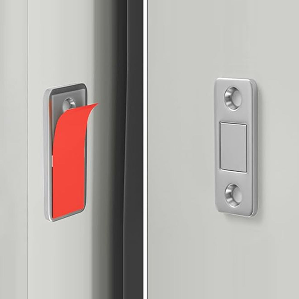 4 Pack Magnetized Cabinet Catch Thin Door Latch Hardware for Closet Kitchen