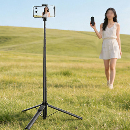 Bluetooth Selfie Stick Tripod 1.7m Universal Phone Stand for Travel