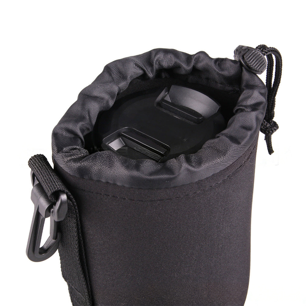 4Pack DSLR Camera Lens Pouch Case Bag Cover Canon Nikon Sony Panasonic