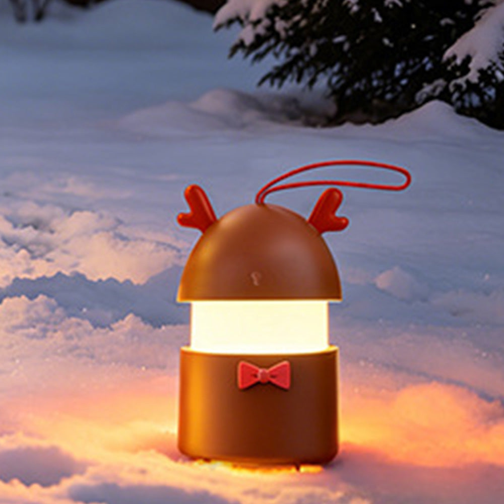 Foldable Rechargeable Christmas Music Night Light - Reindeer