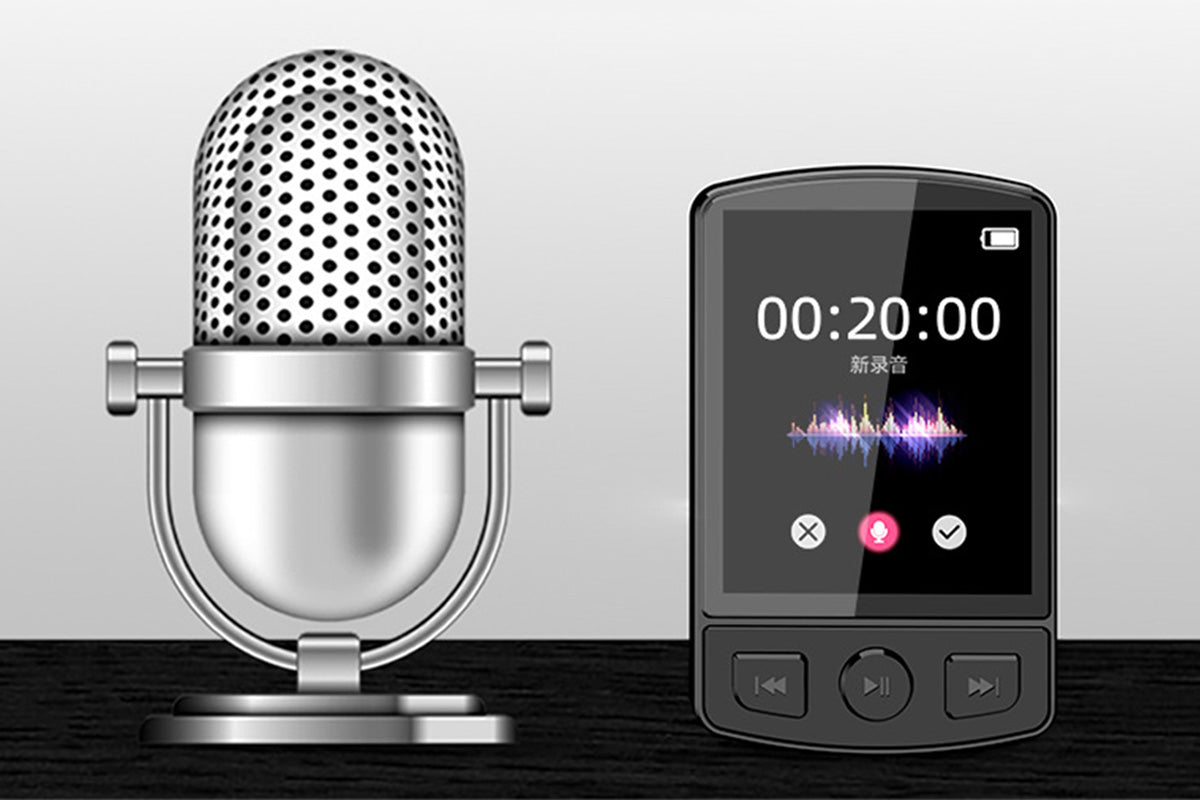 Portable Bluetooth 5.0 MP3 Player with FM Radio Clip On Sports Music Player