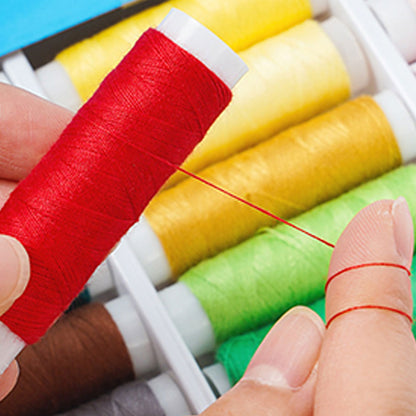 64 Color Sewing Thread Kit with Needles Tape Measure and Sewing Tools