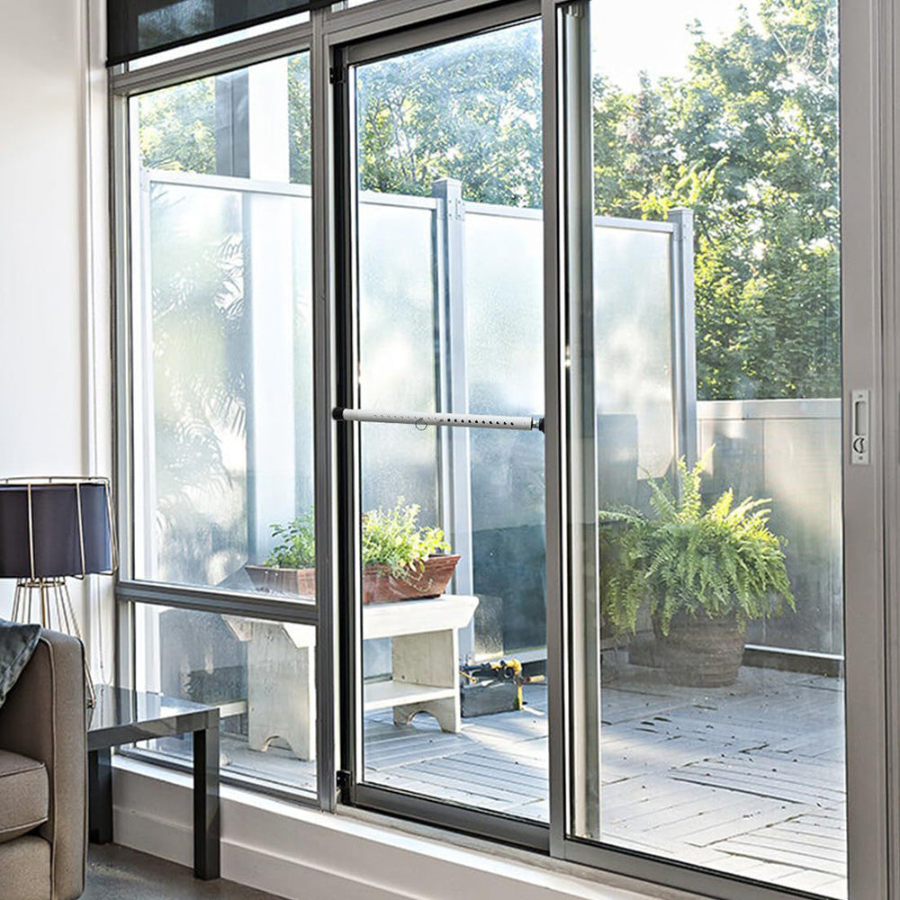 2Pcs Adjustable Sliding Window Door Safety Security Bar for Home Apartment Hotel