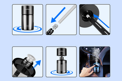 Smart Car Air Freshener Car Diffuser With 3 Modes And Lights For Cars Bedrooms Office