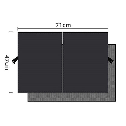2PCS Car Window Sun Shades Double Layer Magnetic Rear Window Privacy Cover