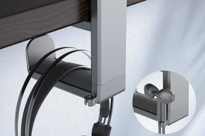 Headset Holder Headphone Hook Rotating Arm Under Desk Headphone Hanger -Black