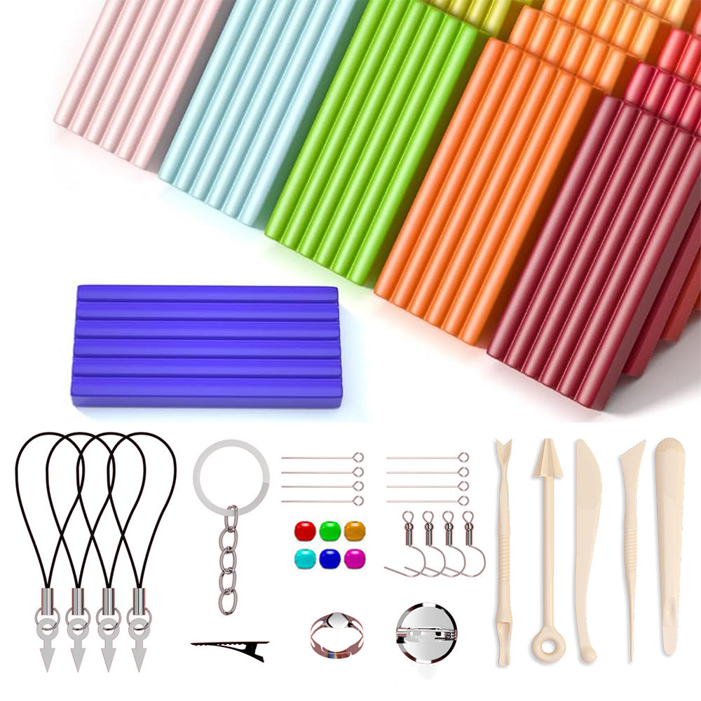 82-Color Air Dry Clay Modeling Set for Kids with Sculpting Tools