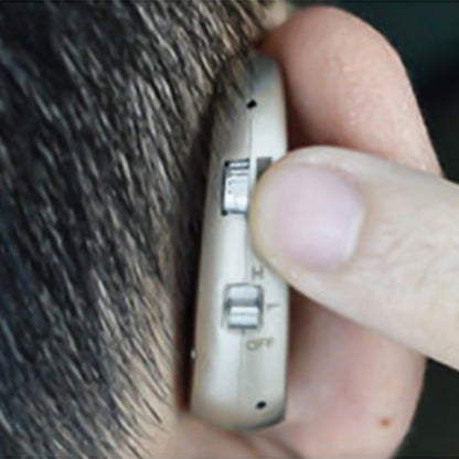 1X Hearing Aid for Seniors Rechargeable Hearing Amplifier for Hearing Loss Silver